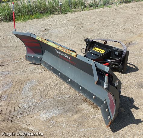 skid steer snow plows for sale|used skid steer snow pushers.